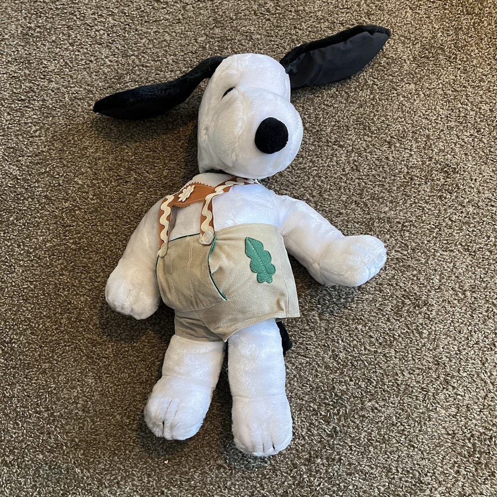 Snoopy - Vintage 1968 Large Soft Plush 20"   - Lederhosen Oktoberfest Peanuts